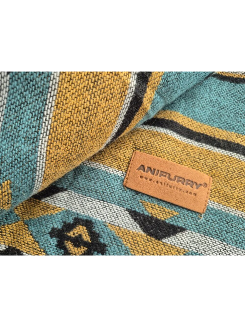 Faux Fur & Southwest Pattern Throw Blanket - Cozy & Stylish Reversible Design By - Picture 5 of 6